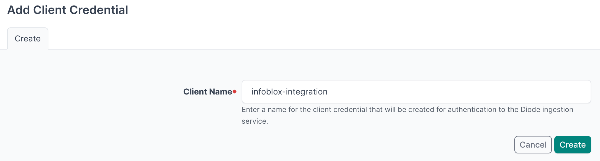 copy client credentials